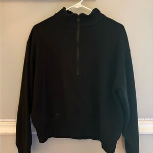 Women’s Black Half Zip Pullover